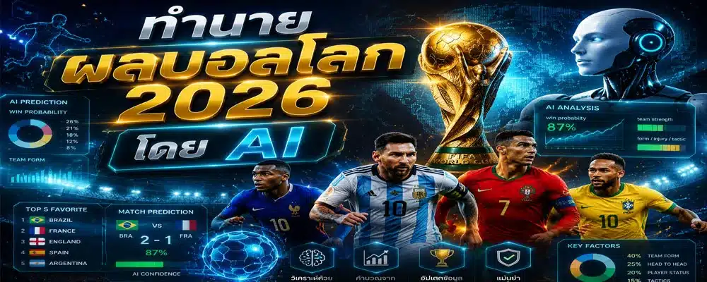 ทำนายผลบอลโลก 2026 โดย AI