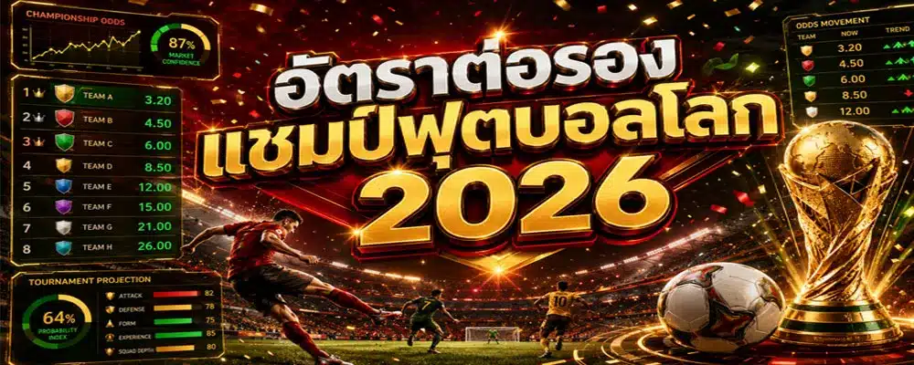 อัตราต่อรองแชมป์ฟุตบอลโลก 2026